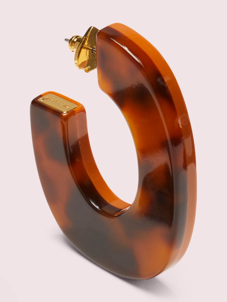 Kate Spade,gleaming resin hoops,earrings,
