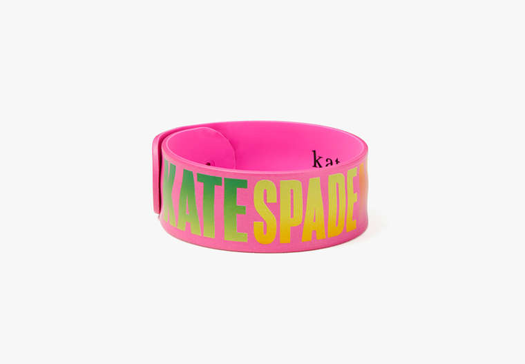 Kate Spade,ombré-logo slap bracelet,bracelets,Multi