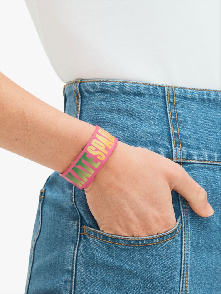 Kate Spade,Ombré-logo Slap Bracelet,