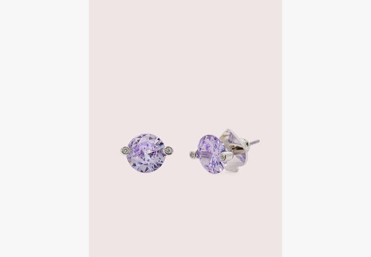 Kate Spade,brilliant statements duo-prong studs,earrings,Light Amethyst