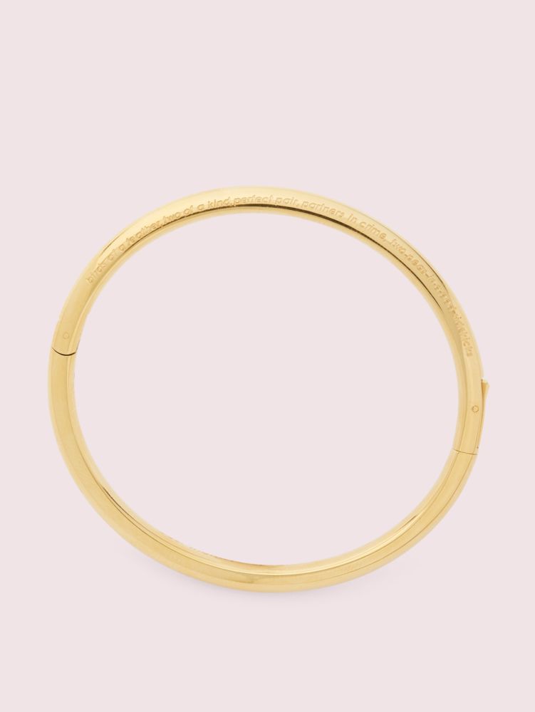 Kate Spade Say Yes Forever Gold-tone Bracelet in Metallic