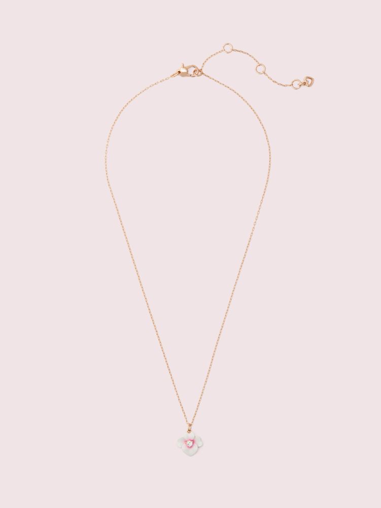 Kate Spade,Precious Pansy Mini Pendant,
