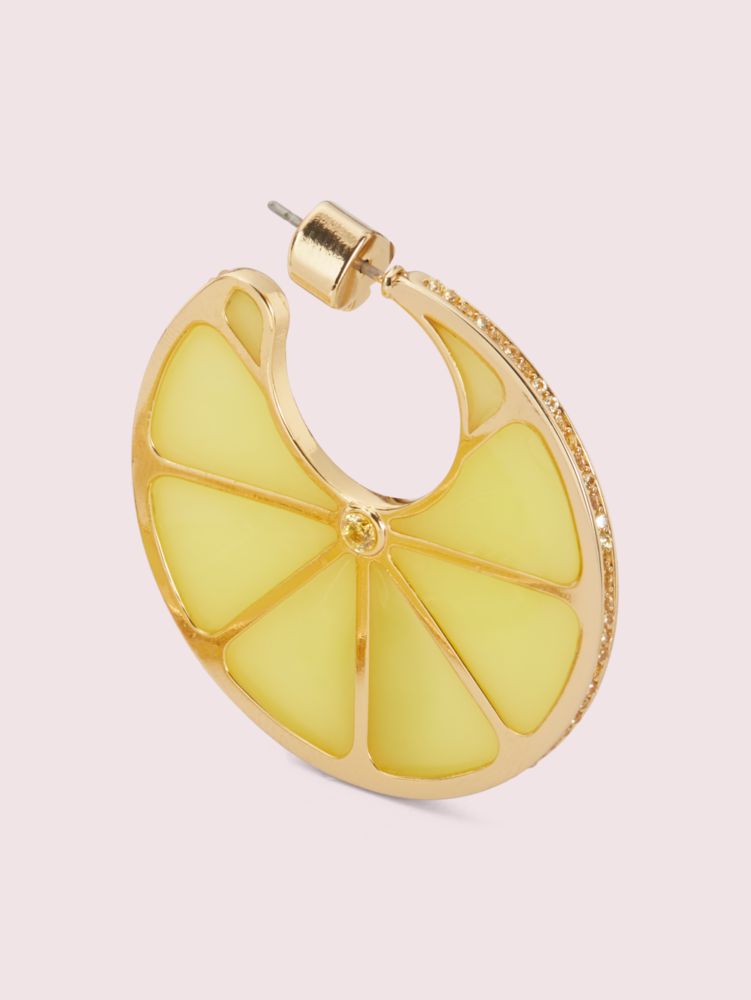 Tutti Fruity Lemon Hoops | Kate Spade New York