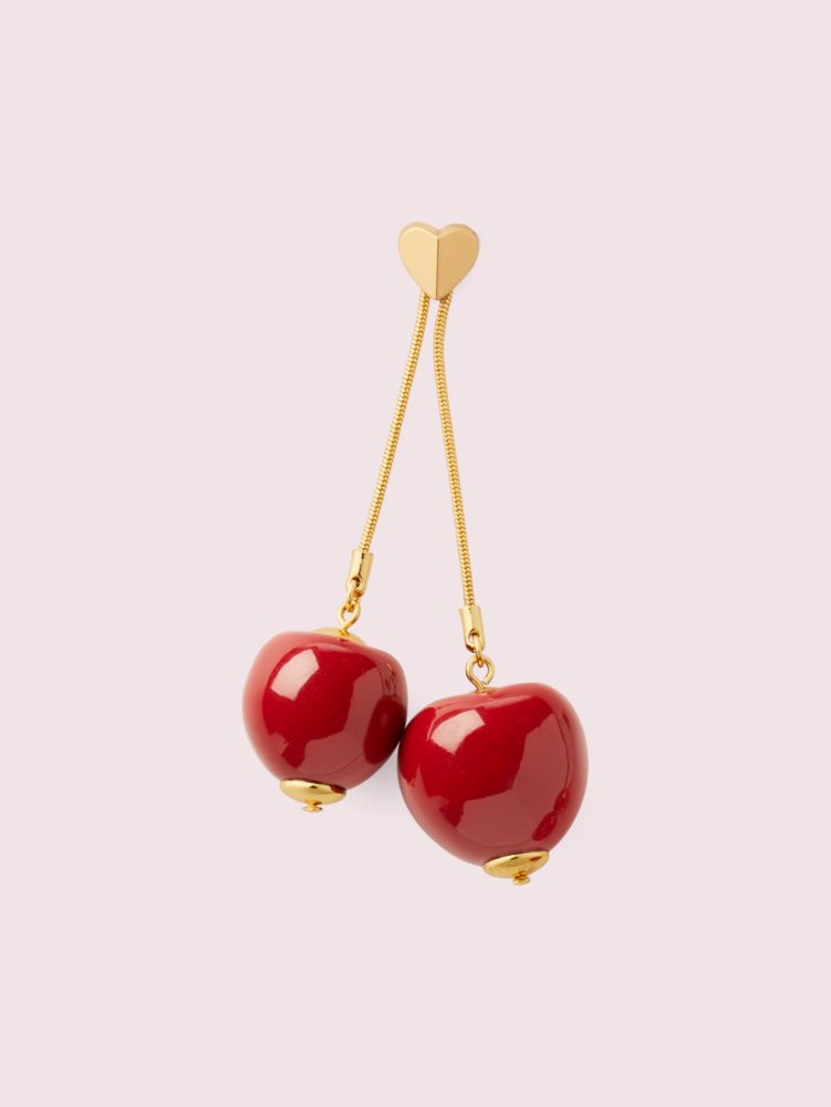 Tutti Fruity Cherry Linear Earrings