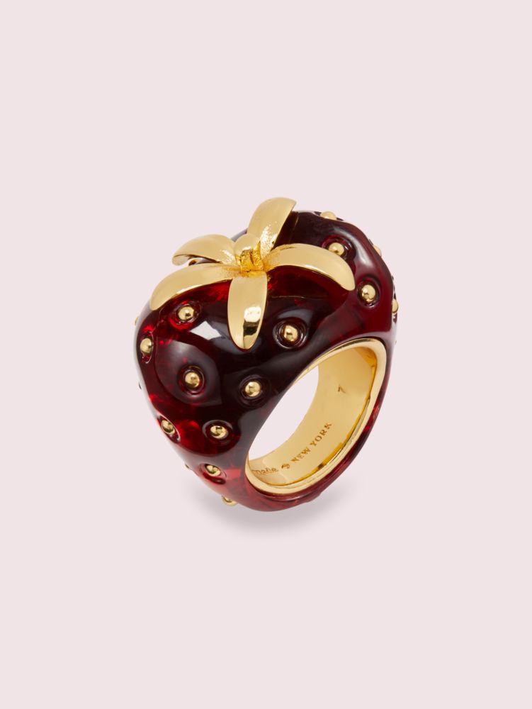 Strawberry ring store kate spade