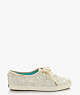 Kate Spade,Keds X Kate Spade New York Glitter Sneakers,Ivory