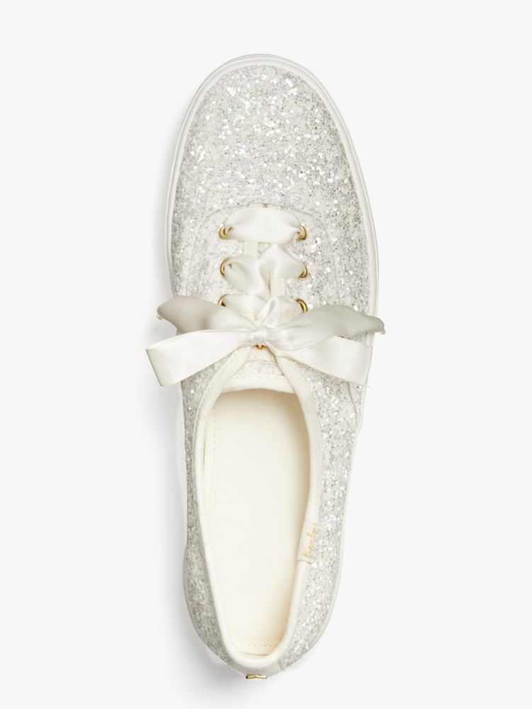 Keds X Kate Spade New York Triple Glitter Sneakers, Cream, Product