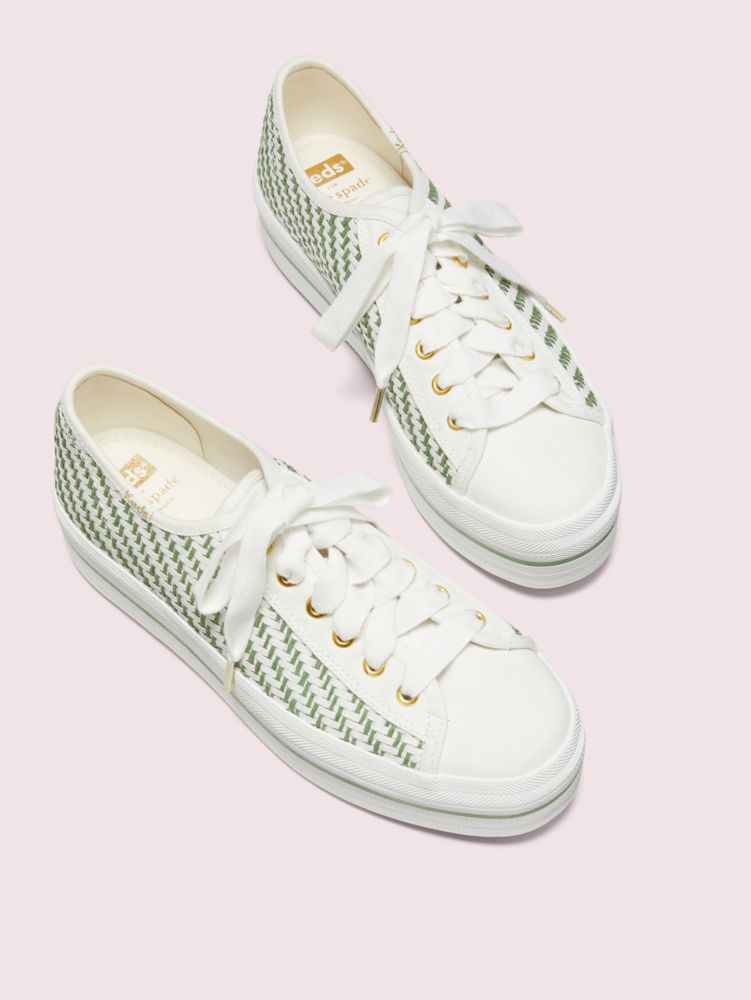 Keds X Kate Spade New York Triple Up Multi Woven Sneakers