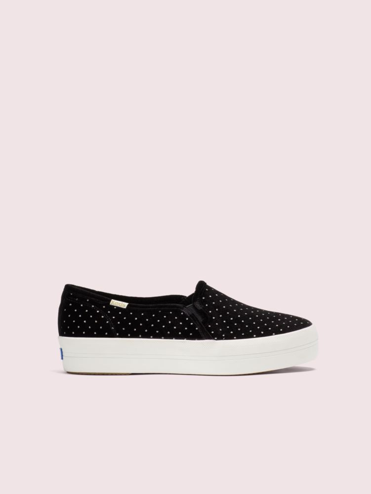 Keds x kate spade new york triple deals decker velvet bow sneakers