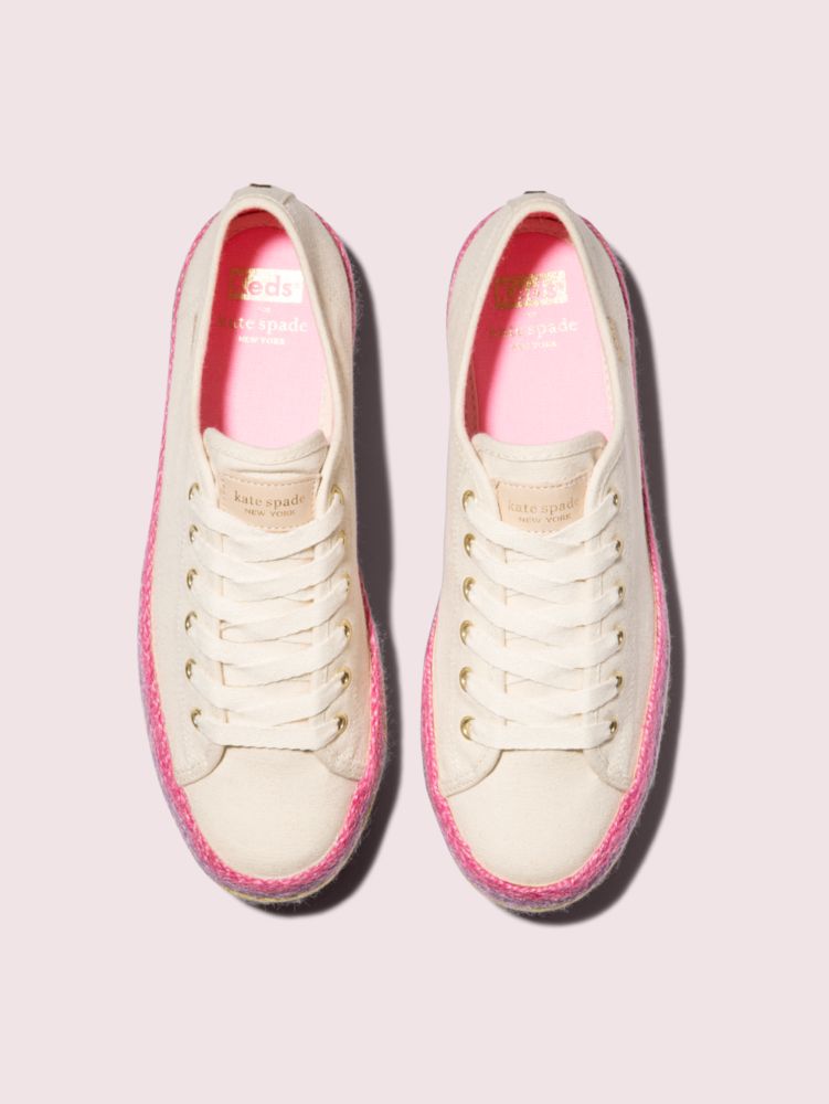 Kate Spade,keds x kate spade new york triple up sneakers,sneakers,Raw Pecan