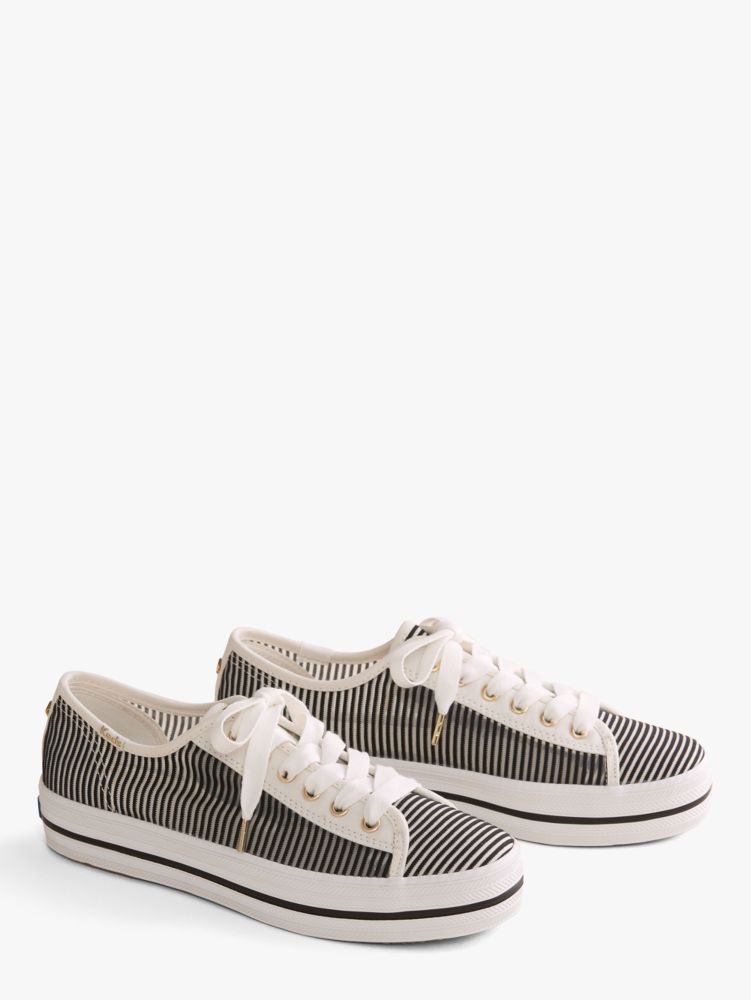 Keds triple kick striped hot sale mesh