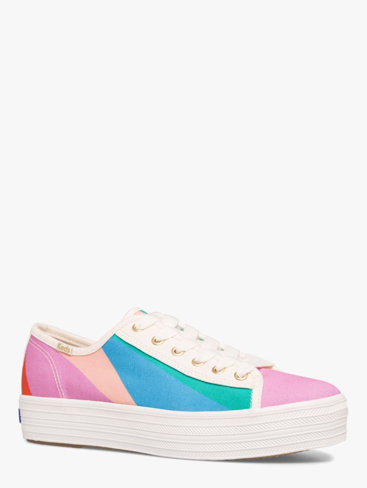 Keds X Kate Spade New York Triple Kick Multi Striped Canvas