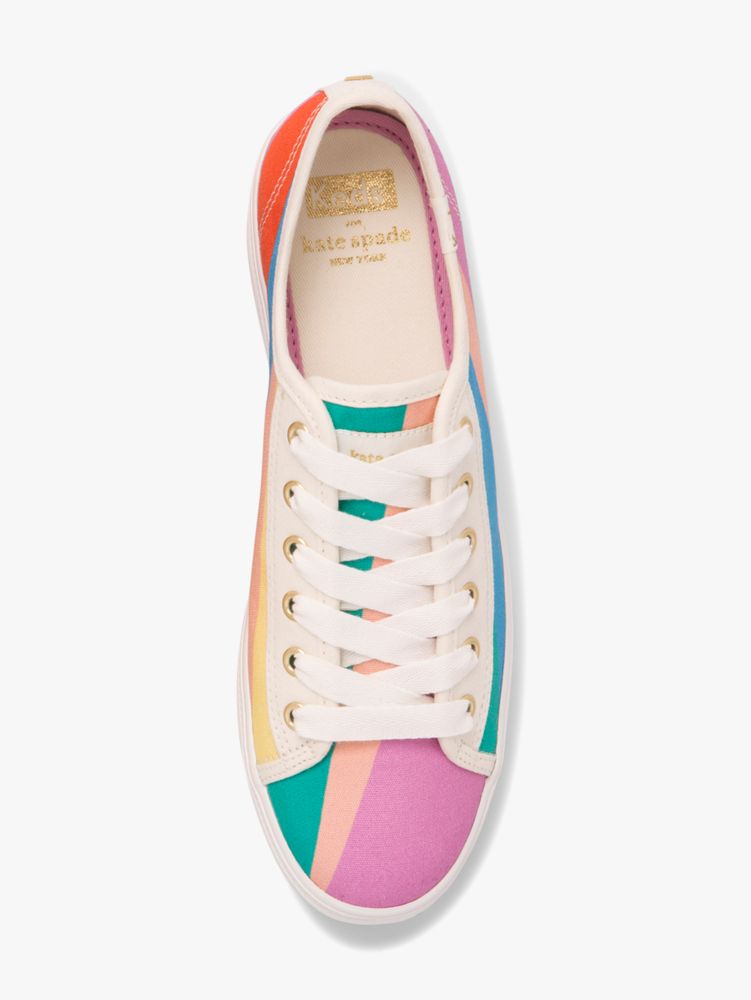 Kate Spade,keds x kate spade new york triple kick multi-striped canvas sneakers,sneakers,