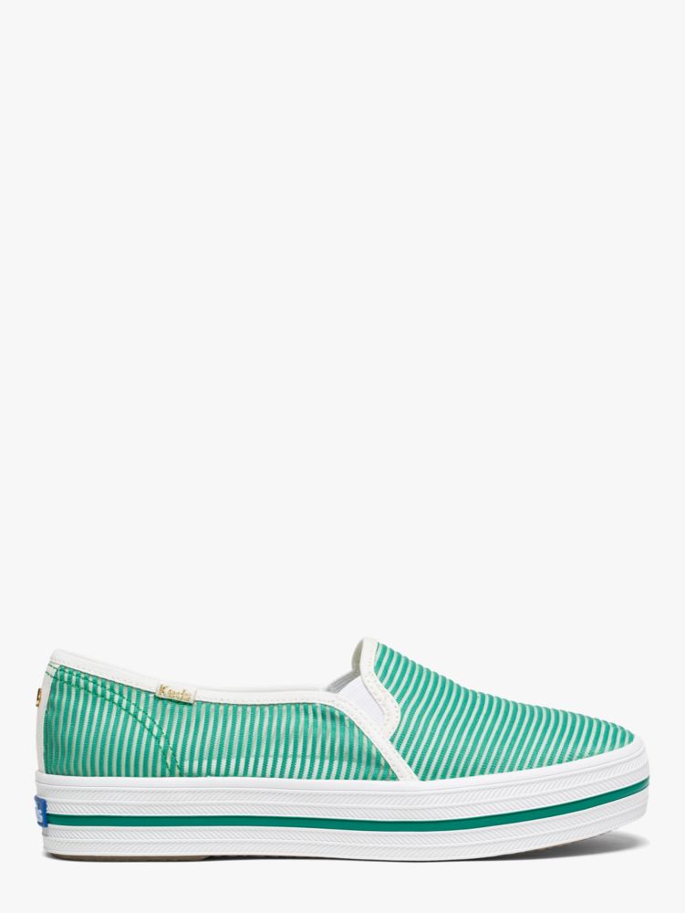 Keds X Kate Spade New York Triple Decker Striped Mesh Sneakers