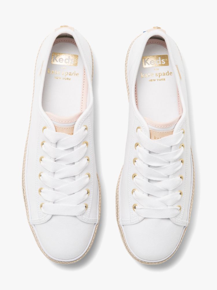 Keds kate spade white 2024 leather