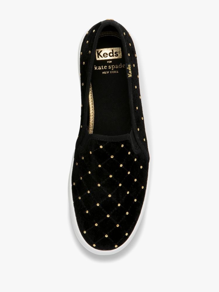 Keds X Kate Spade New York Double Decker Quilted Velvet Sneakers, , Product