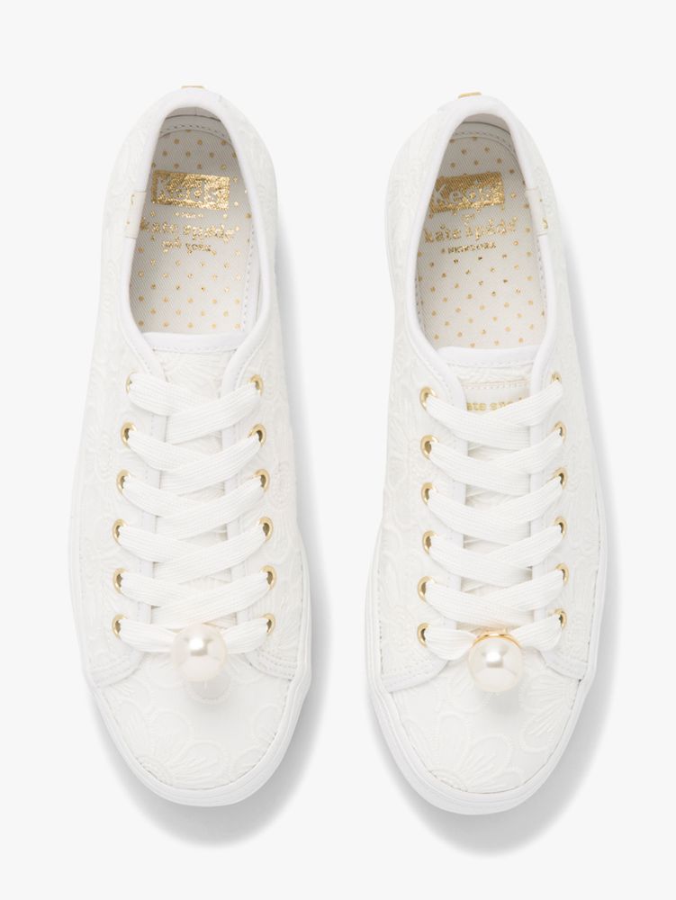 Keds X Kate Spade New York Triple Kick Floral Eyelet & Pearl 