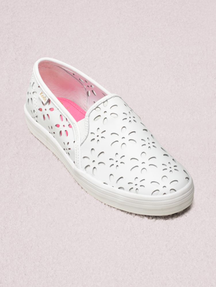 Keds X Kate Spade New York Double Decker Perforated Leather