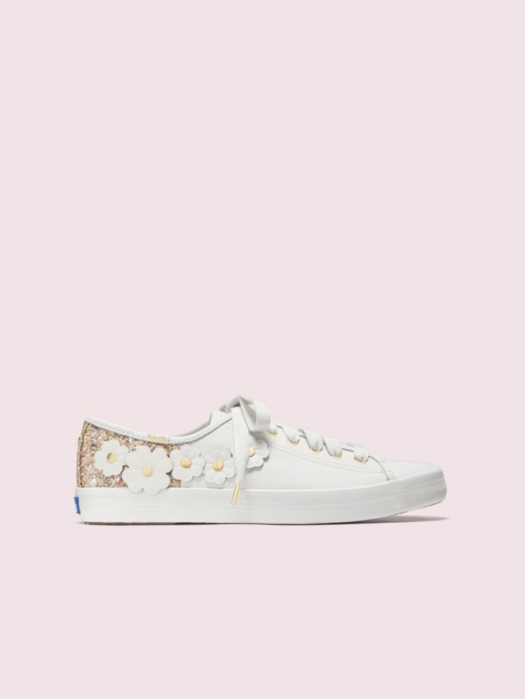 Women's keds x kate spade store new york kickstart perf shimmer leather