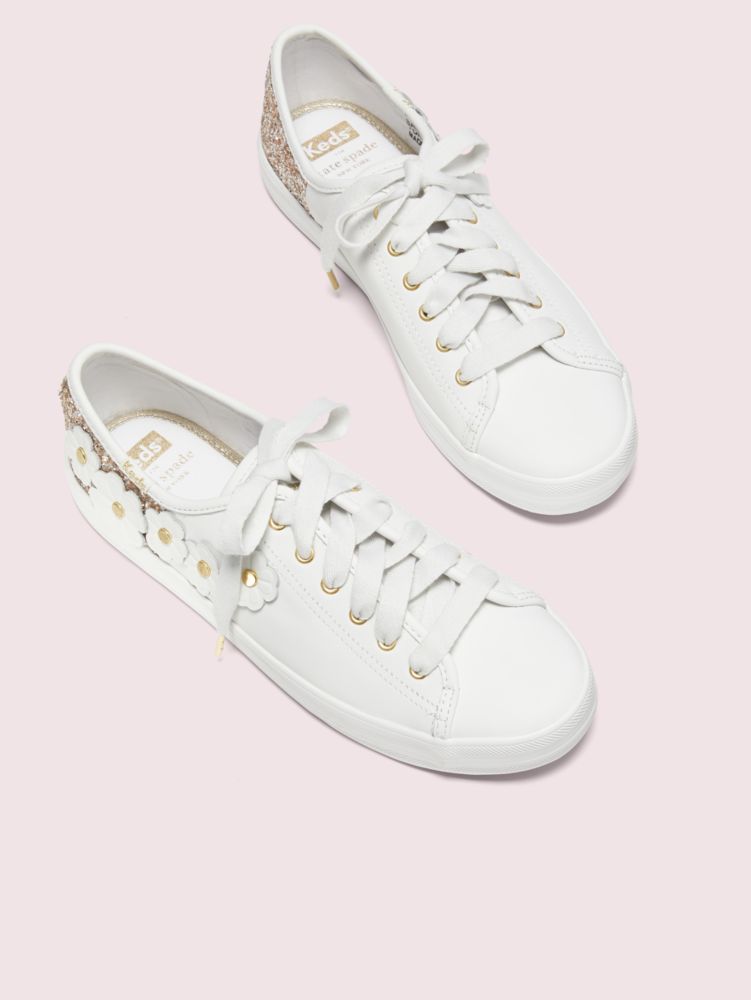 Keds X Kate Spade New York Kickstart Glitter Appliqués Sneakers