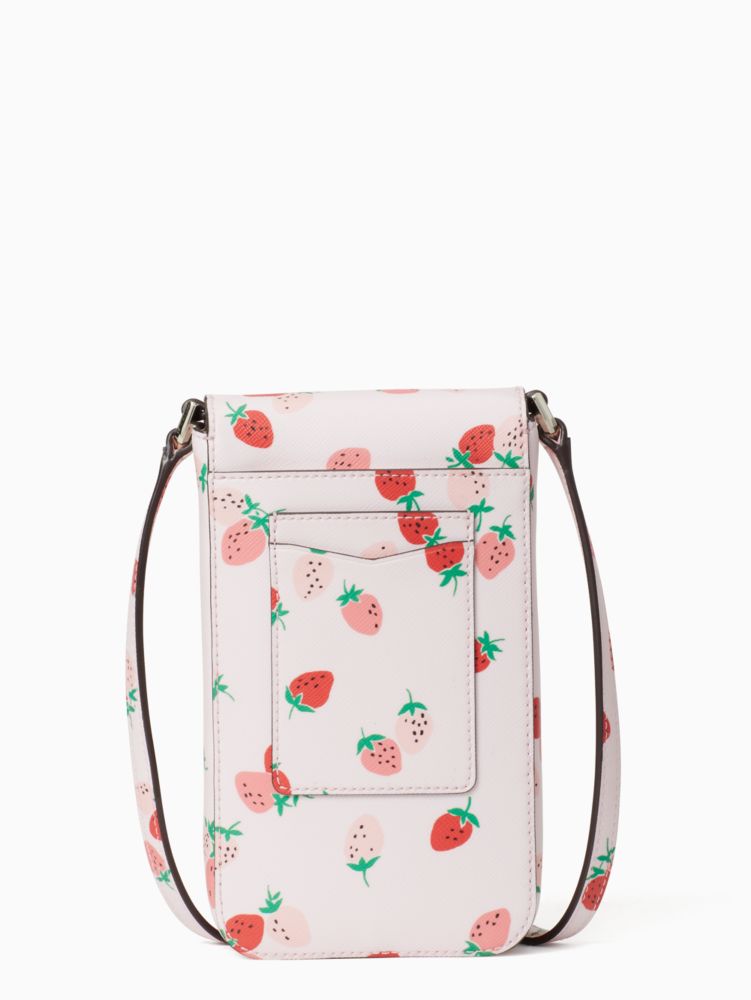 Kate Spade,Staci Wild Strawberries North South Flap Phone Crossbody,