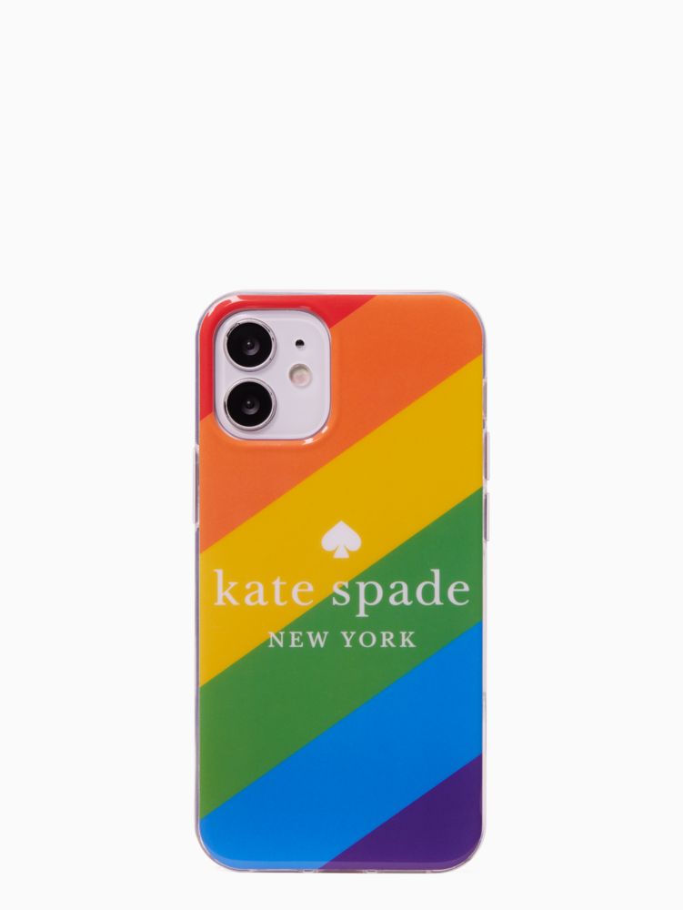 Kate Spade,rainbow iphone 12 & 12 pro case,