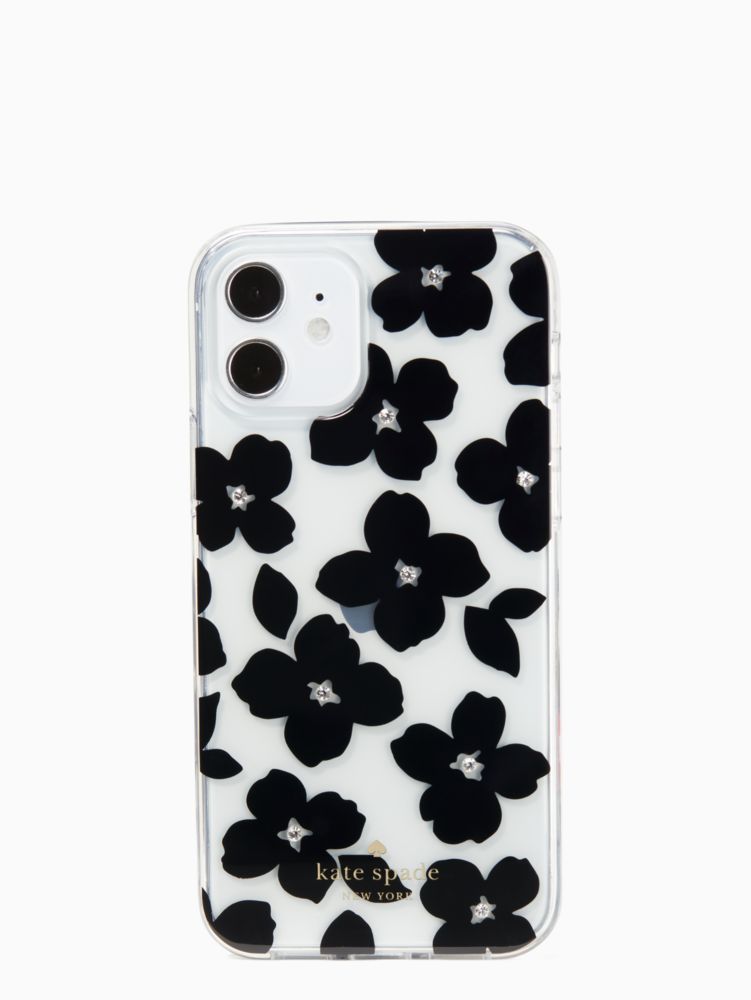 Kate spade phone discount case black and white