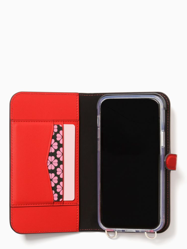 Kate Spade staci leather magnetic folio for iphone 2024 12 pro max Case