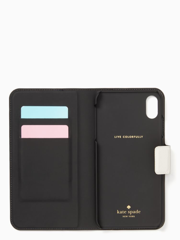 Kate Spade,colorblock iphone xs max folio case,