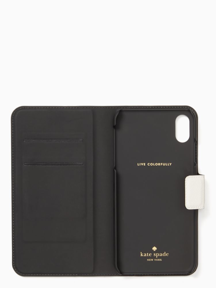 Kate Spade,colorblock iphone xs max folio case,