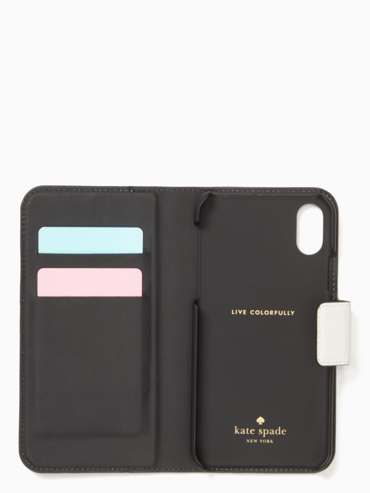 Kate Spade,colorblock iphone x & xs folio case,