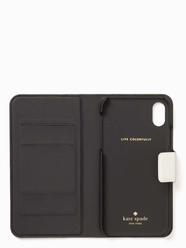 Kate Spade,colorblock iphone xr folio case,