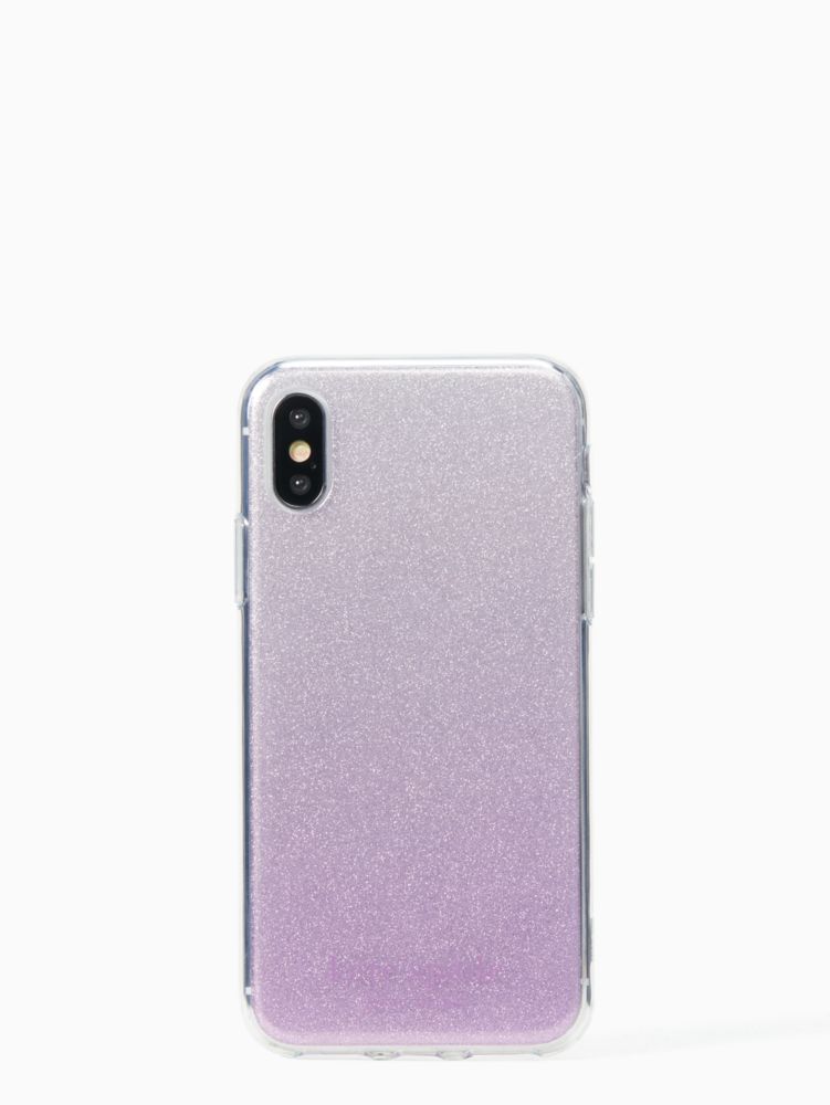 Kate Spade,flexible glitter iphone xs case,