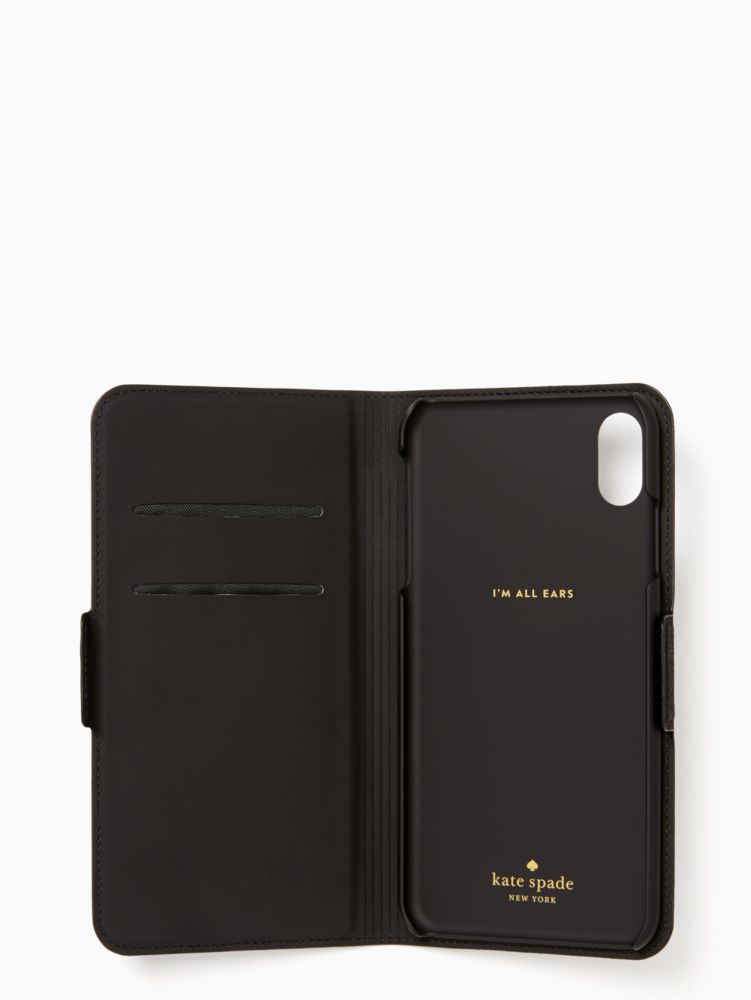 Kate Spade,iphone cases glitter wrap folio iphone xs max case,