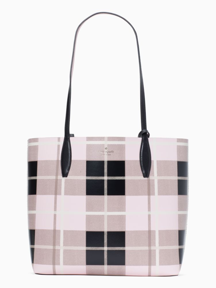 Arch Woodland Plaid Large Reversible Tote Kate Spade Outlet