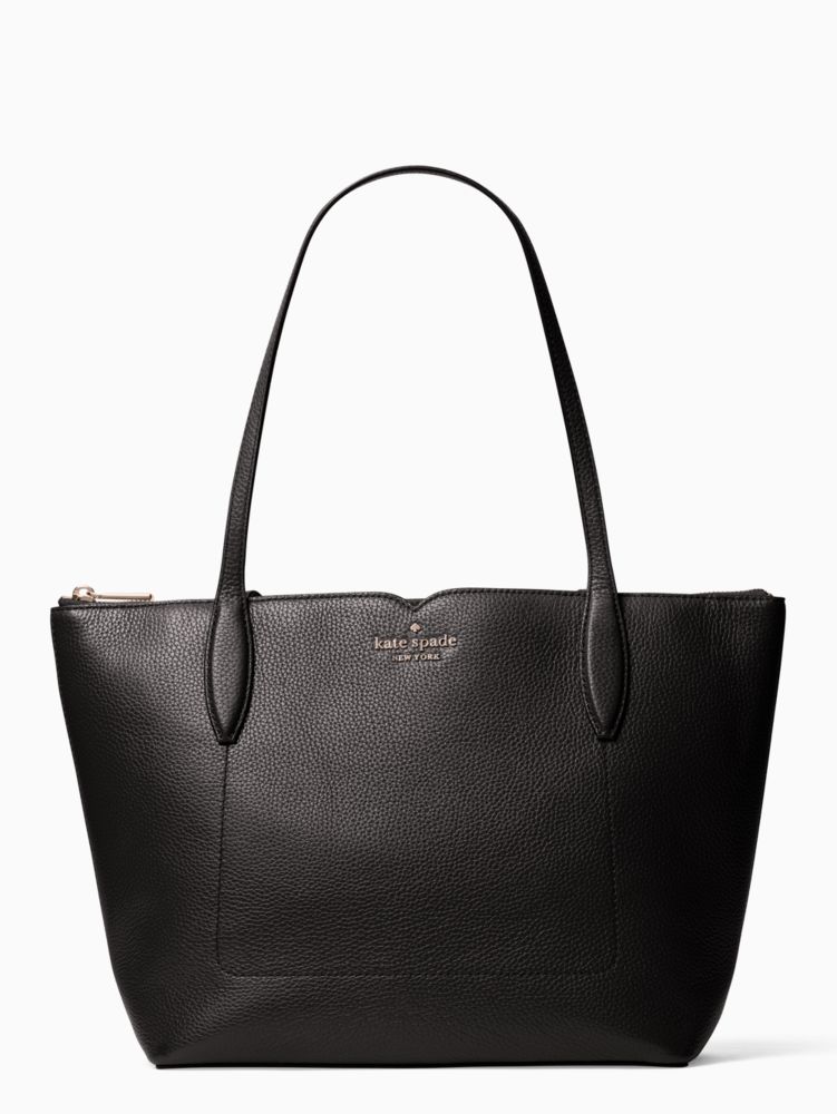 Kate Spade,harlow tote,tote bags,Black