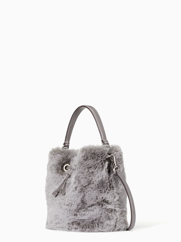 Eva faux fur handbag