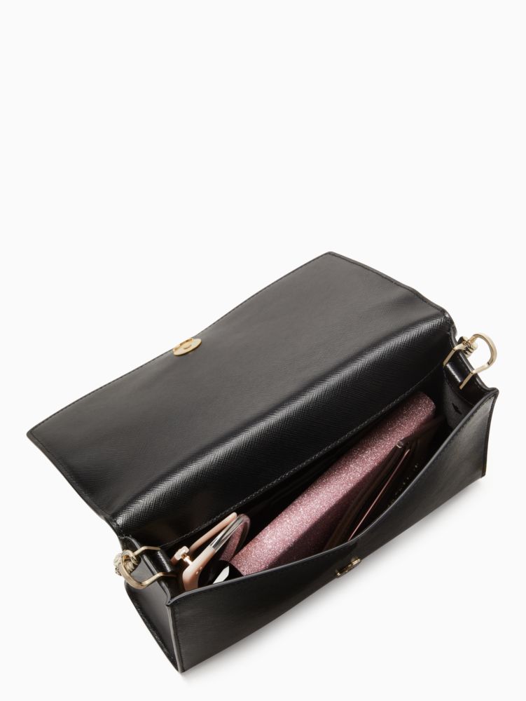 Kate Spade,Carson Convertible Crossbody,Crossbody,Chain Detail,Color Block,Logo,Word Embellishment,Gold Metal,Day Party,Beige