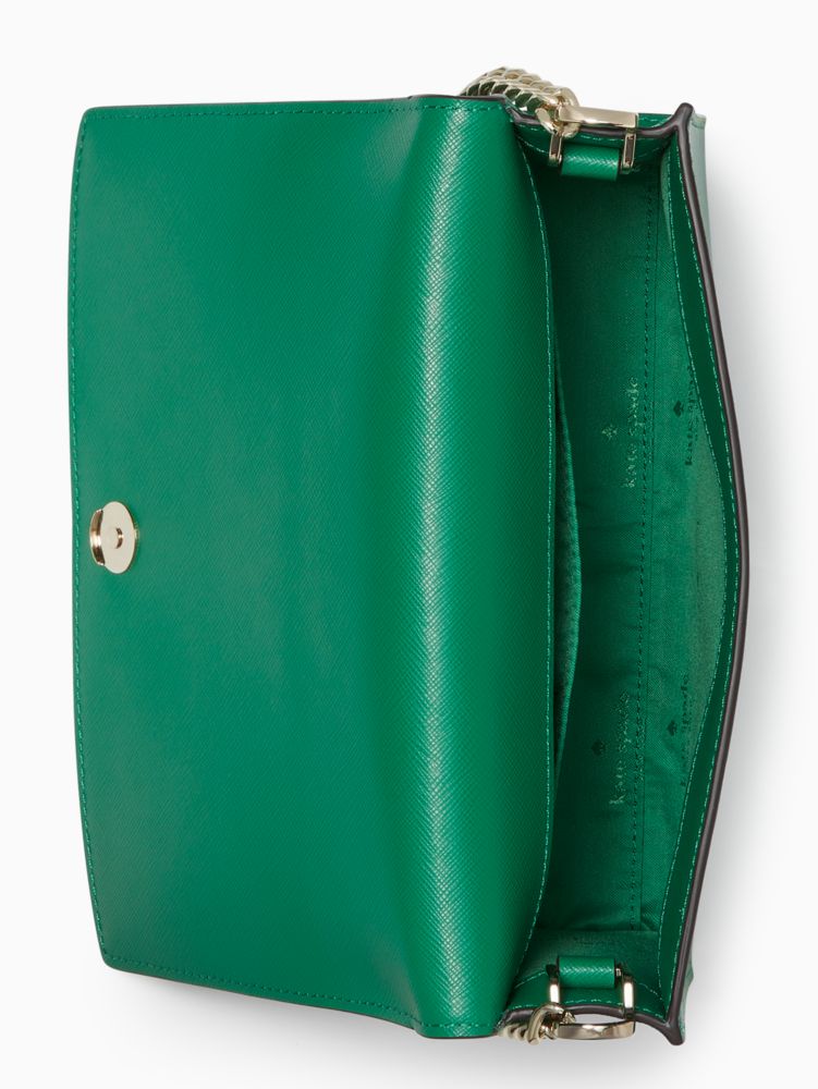 Kate Spade,Carson Convertible Crossbody,Leather,Crossbody,Logo,Metal,Lined,Gold Metal,Casual,