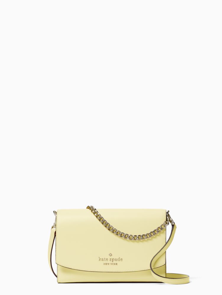 Kate Spade,carson convertible crossbody,crossbody bags,Lemon Fondont