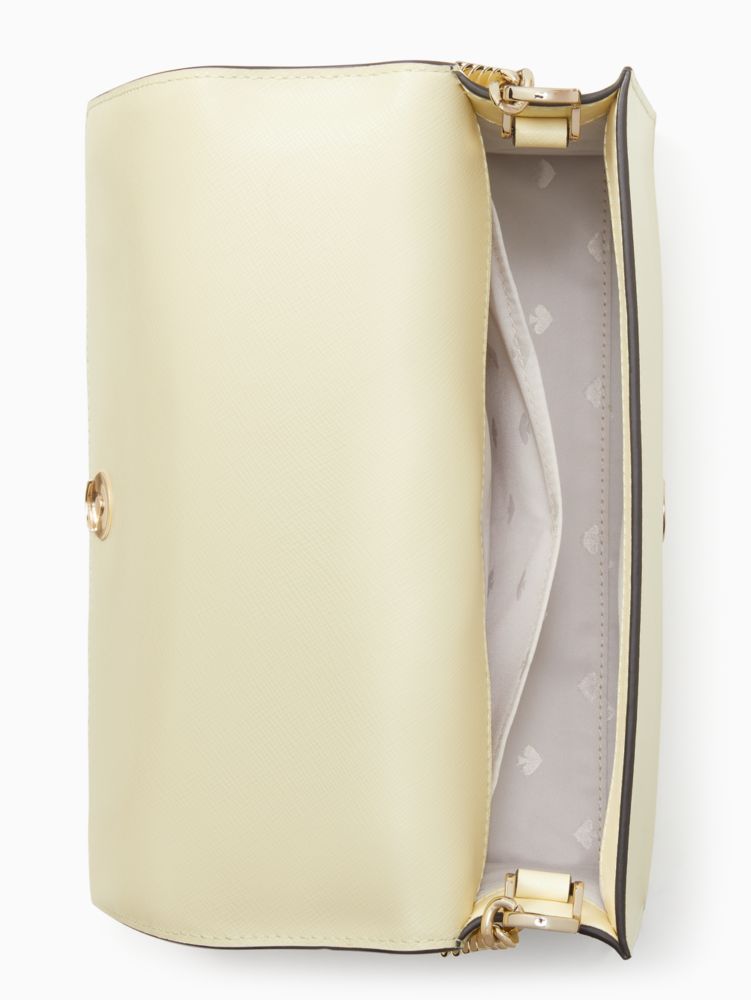 Kate Spade,Carson Convertible Crossbody,Leather,Crossbody,Logo,Metal,Lined,Gold Metal,Casual,