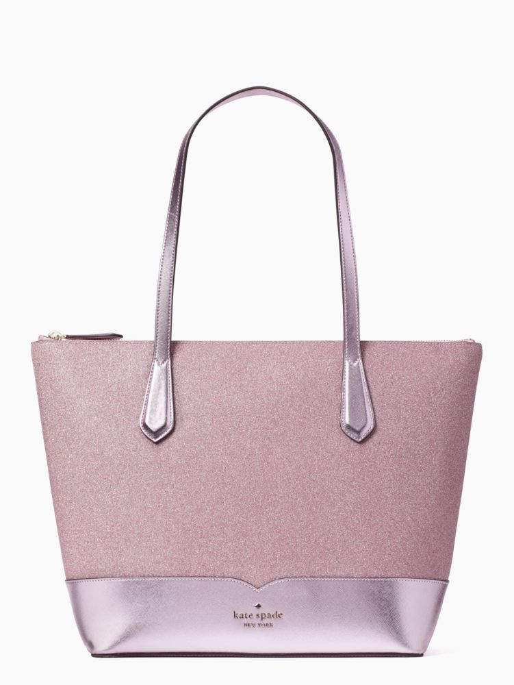 Pink glitter 2025 kate spade tote