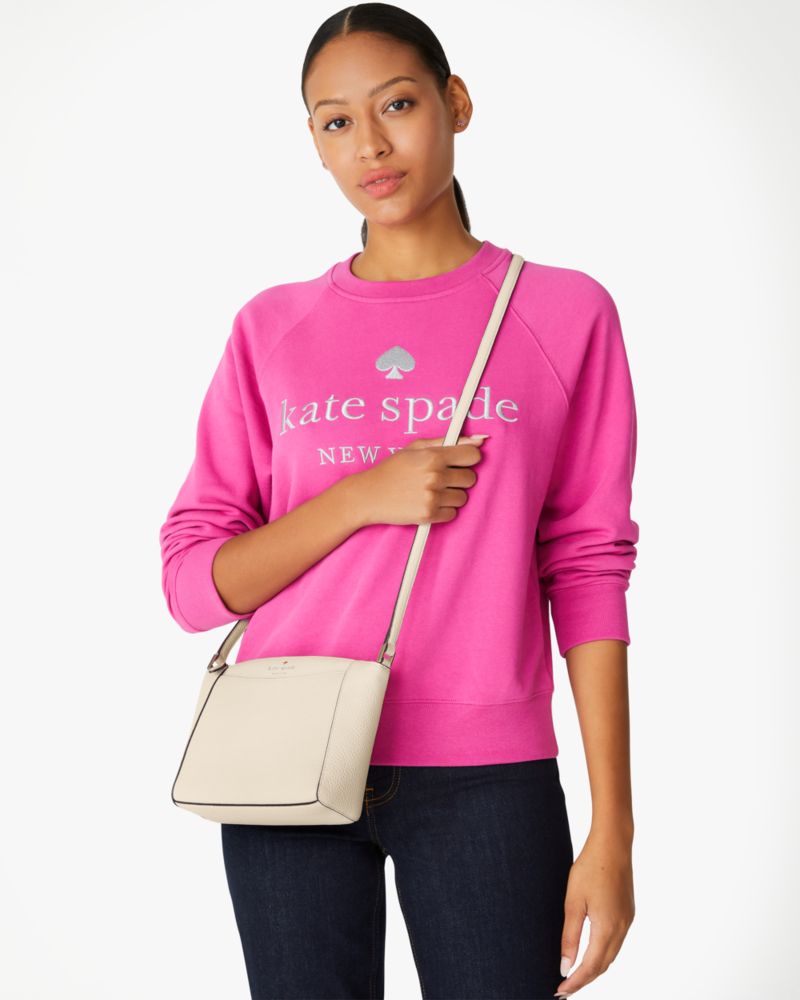 Kate Spade,Monica Small Crossbody,Leather,Crossbody,Logo,Word Embellishment,Casual,