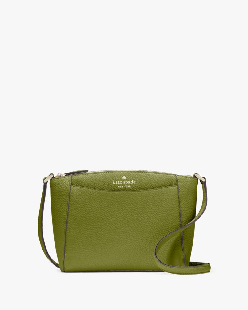 Kate Spade,Monica Small Crossbody,Leather,Crossbody,Logo,Word Embellishment,Casual,