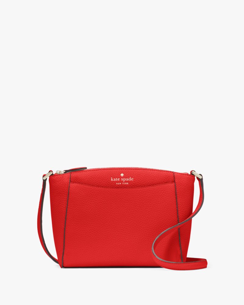 Kate Spade,Monica Small Crossbody,Leather,Crossbody,Logo,Word Embellishment,Casual,