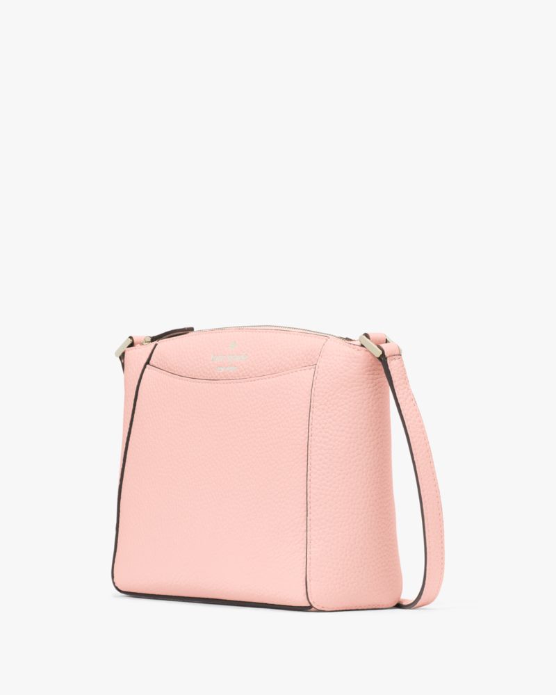 Kate Spade,Monica Small Crossbody,Leather,Crossbody,Logo,Word Embellishment,Casual,Pink