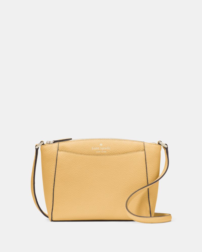 Kate Spade,Monica Small Crossbody,Leather,Crossbody,Word Embellishment,Logo,Casual,