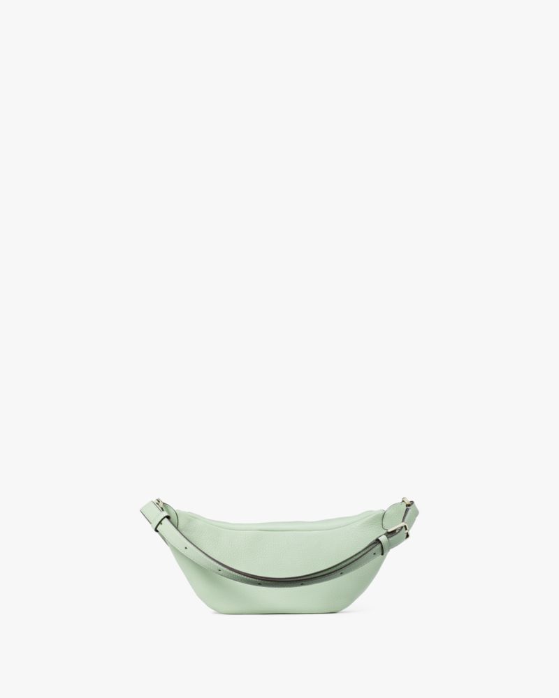 Kate Spade,Leila Belt Bag,Leather,Belt Bag,Logo,Word Embellishment,Lined,Gold Metal,Casual,