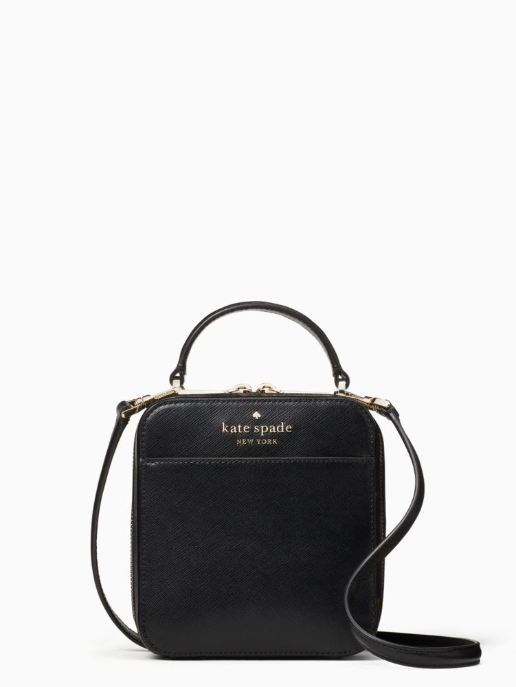 Kate Spade,daisy vanity crossbody,crossbody bags,Black