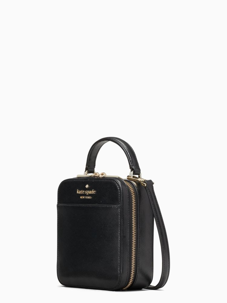 Kate Spade,daisy vanity crossbody,crossbody bags,Black